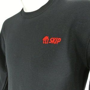 SKIP THE DISHES Black Sweatshirt Employee Uniform Shirt Size XL